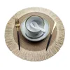 Placemats Ronde Jute Placemat Linnen Ins Wind Eenvoudige Rand Decoratie Milieubescherming Warmte-isolatie Antislipmat