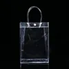 PVC Clear Handbags Present Bag Makeup Cosmetics Universal Packaging Plastic Clear Påsar 10 Storlekar för Välj Holmw