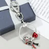 Keychains TOGORY Romantic High Heels Lipstick Skirt Charms For Women Bag Pendant Jewelry Trinket Men's Car Key Ring Chain