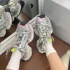 Сетчатые кроссовки Triple s Track 3xl Изношенная обувь Кроссовки Balencaiiga Paris 3xl Shoe Повышенная семейная мужская женская обувь с дышащим эффектом CB75L