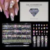 Nagelkonstdekorationer Multi former Nagelkonst Flat Back Crystal Rhinestone Diamonds Strass Manicure Tips 3D Decoration Nail Gems and Rhinestones 231121