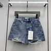 Women's Jeans Designer 2023 Summer New Denim Shorts Brand Hole Pants Casual Fashion Designers Cccc Birthday Mother's Day Gifts 8OAJ