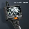 Plumb Fittings 조정 가능한 Borescope Dual Lens 파이프 산업 내시경 Full HD IPS 디스플레이 파이핑 카메라 2000mah 배터리 IP67 방수 230422