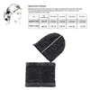 BeanieSkull Caps Mens Beanie Hat 2pcs Berretto da sci e sciarpa Inverno caldo Cappelli di lana Maglia a costine Escursionismo all'aperto Plus Velluto addensato Hedging 230421