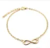 Infinity Charm Enkelbanden Armbanden Met Klassieke 8 Voet Ketting Blote Voeten Sandalen Sieraden Voor Vrouwen Strand Zwembad Party Enkelband GB1692 LL