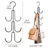 Hooks Purses Handbags Hangers Sturdy Metal Space Saving Bags Rack Scarfs Storage Organizer Closet