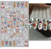 Stickers Decals 3D Christmas ail Sticker Santa Claus Snowflake Elk Tree Winter Decal Slider Year Holiday Decoration 231121