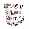 Sciarpe Love Firefighter Fire Rescue Bandana Copricollo Passamontagna Sciarpa avvolgente Fascia multifunzionale da corsa per uomini donne adulti