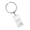 Keychains gratis op maat gemaakte grave roestvrijstalen sleutelhanger sleutelhanger souvenir memorial crematie sieraden voor as hangers hangersake sleutelhanger groothandel