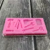 Stampi da forno 3D Hardware Chiave inglese Forbici Sega Scala Stampi per fondente in silicone Decorazione di torte domestiche Strumenti di cottura Caramelle Cioccolato Gumpaste 230421