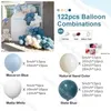 Party Decoration Ocean Blue Balloons Garland Beige White Balloon Arch Baptism Boy Birthday Baby Shower Decor Wedding Air Globos