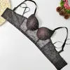 Débardeurs en dentelle imprimé Floral pour femmes, soutien-gorge Push Up, Corset, dos nu, Sexy, col en v, haut court, Camisole, sous-vêtements, Lingerie