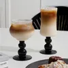 Tasses en verre pratiques Europe du nord, verres ménagers créatifs résistants aux hautes températures, cuisine pratique, lumière de luxe