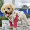 Vestiti per cani tutto-fiammifero Autunno e inverno Cappotto bifacciale Pelliccia Teddy Schnauzer Pomerania Chihuahua Pet Abbigliamento di marca di moda