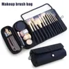 Mutifuncional Cosmetics Case Makeup Brushes Bag Travel Organizer Make Up Brushes Protector Coffin Tools Rolling Pouch J55 210204302M