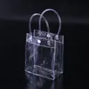 PVC Clear Handbags Present Bag Makeup Cosmetics Universal Packaging Plastic Clear Påsar 10 Storlekar för Välj Holmw