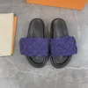 مصمم العلامة التجارية Slipper Sandles Sandles Pool Comfort Slides Slides Slides Platform Platform Sandal for Woman Heal Leather Summer Genely مع Box