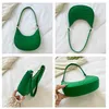 Sacs de soirée chaîne Mini sac à main pochette mode sac décontracté femmes fourre-tout femme aisselles couleur solide épaule vert dames en cuir vente