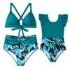 Family Matching Outfits Style Matching Swimwear Girls Swimsuit Costume Princess Costume Daughter And Mummy Swimsuit ParentChild Swimsuit 230421