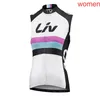 2021 Drużyna LIV Rowerowa kamizelka koszulki Summer Szybkie suche rękawie koszulka rowerowa górska rowerowe ubrania wyścigi wyścigi sportowe mundur Y210177o
