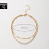 Anklets Simple Leaf For Women Summer Shell Colorful Bead Moon Feet Chain Adjustable Bohemian Jewelry Accessories