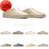 Chinelos masculinos femininos Slide FOG The California Slip on Almond Cement Concrete Cream Oat mens EH