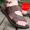 Sandals Pofulove Mens Summer Thick Bottom NonSlip Beach Slippers Durable Casual Shoes Zapatos Lightweight PVC Material 230421
