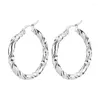 Hoop Earrings 30mm Beauty 316L Stainless Steel For Men And Women IP Plating No Fade Allergy Free Fashion Jewelry Good Quality