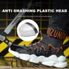 Dress Shoes Indestructible Safety Work With Steel Toe Cap Breathable Outdoor Sports Boots Sneakers Security Construction 230421