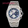 Ap Swiss Luxury Watch Epic Royal Oak Offshore Series Orologio meccanico automatico in metallo titanio Orologio da uomo 26170ti Orologio da uomo di lusso Blue Face 26170ti Blue Face Three