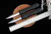 Micro Tech Dirac Auto Knife 3.07 "Elmax Double Edge Blade, Black Aluminum Handles, 캠핑 야외 도구 전술 전투 자체 방어 포켓 EDC 나이프