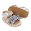 Sandalen babymeisjes schattige kanten rubberen zool voor antislip lichtgewicht antislip comfortabele wandelschoenen geboren babyzomer