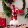 Noel dekorasyonları 3pcs/set Noel aydınlatmalı uzun bacak gnome yüzü olmayan yaşlı adam bebek Noel dekorasyonları gnome çift bebek süsleme penceresi dekora 231121
