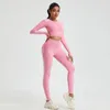 Yoga Outfit SALSPOR Wash Push Up Pants Suit for Fitness High Waist Athletic Seamless Sportswear Woman Gym Casual Sport 231121