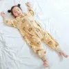 Sacos de dormir 1-6 anos dos desenhos animados saco de dormir macacões outono inverno flanela sleepwear crianças roupas bebê meninas meninos sleepsack pijama 231122