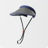 Visiera parasole da donna Cappello con visiera Cappello sportivo da spiaggia con protezione UV UPF 50+ a tesa larga