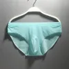 Underpants 3pcs/lot Men's Underwear In Summer Ultra-thin Ice Silk Briefs Boys One-piece Seamless Low Waist Sexy Young Shorts.