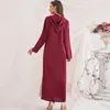 Roupas étnicas Eid Djellaba Abaya Dubai Turquia Árabe Longo Vestido Muçulmano Sedoso Paquistão Islam Marroquino Kaftan Vestidos de Casamento de Noite