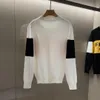 Mäns tröjor Designer Mens kvinnor Kvinna Män för man Kvinnor Crew Neck Black Pullover Långärmningsbrev broderi Sticked Ifkn