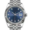 EW Factory Best Brands 41mm Stainless Steel Luminous 3235 Automatic Mechanical Wind Up Blue Dial Watch