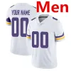 Justin Jefferson Futebol Jersey T.J. Hockenson Harrison Smith Kirk Cousins Randy Moss John Randle Dalvin Cook Men Women Youth Custom Football camisas