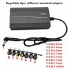 Regulowane 120 W 220V 110 V do 12V 15 V 16 V 18V 19 V 20 V 22V 24 V ładowarka samochodowa Universal AC DC Adapter zasilający Laptop USB