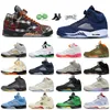 2024 AJ5s Plaid J5s Jumpman 5 Basketball shoes 5s Women Mens Trainers Midnight Navy Photon Dust Lucky Green Olive Sail Black Muslin Platform Outdoor Sports Sneakers