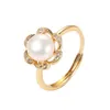 Jewelry Settings Jewelry Settings Wholesale Pearl Ring S925 Sier 18 Styles For Women Mounting Rings Adjustable Size Blank Diy Gif Drop Dhi8M