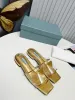 Slippers transparent solid color flat heels genuine leather sole for added comfort when worn on the outside square toe