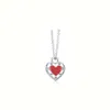 Fashion Luxury Classic Ti's High Version 925 Sterling Silver Heart Pendant Rivet Love Collier Designer Jewelrys Birthday Christmas Gift Y240