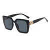 Sunglasses 2023 Branding Fashion Large Frame For Women European And American UV Resistant Glasses