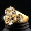Nowe akcesoria modne dolara Symbol Hip Hop spersonalizowany pierścień diamentowy