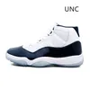 Jumpman 11 11S Mens 농구화 운동화 UNC 우주 잼 상속인 금속 실버 25 주년 기념일 72-10 남성 여성 트레이너