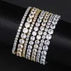 Design classique élégant d couleur Vvs collier Bracelet argent 925 Moissanite Tennis chaîne ensembles de bijoux pour femmes homme